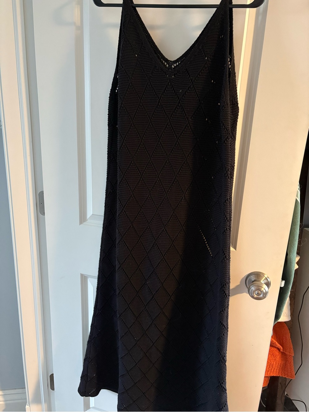 Canada Knitwear Black Knit V-Neck Slip Dress - Women